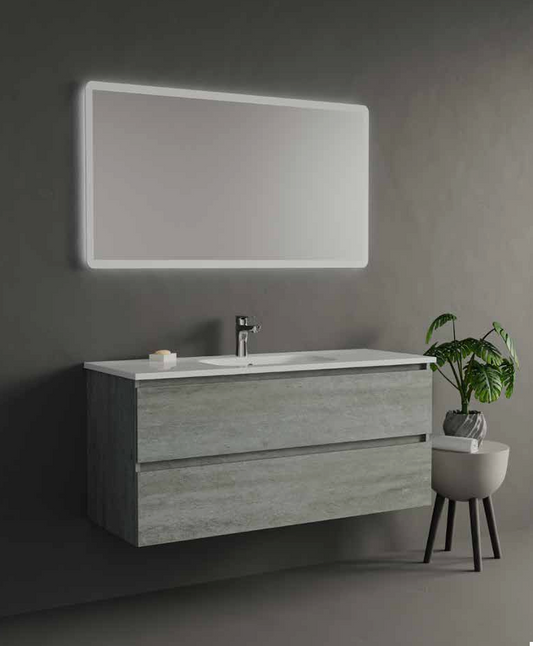 Composizione Mobile da Bagno IDEA STELLA EVO 120.2 CEMENTO