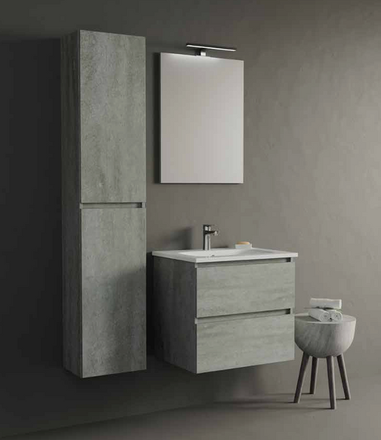 Composizione Mobile da Bagno IDEA STELLA EVO 60.1 CEMENTO