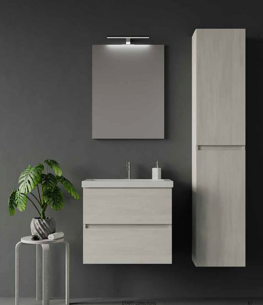 Composizione Mobile da Bagno IDEA STELLA TRENTANOVE 60.1 BIANCO LARICE/MATRIX