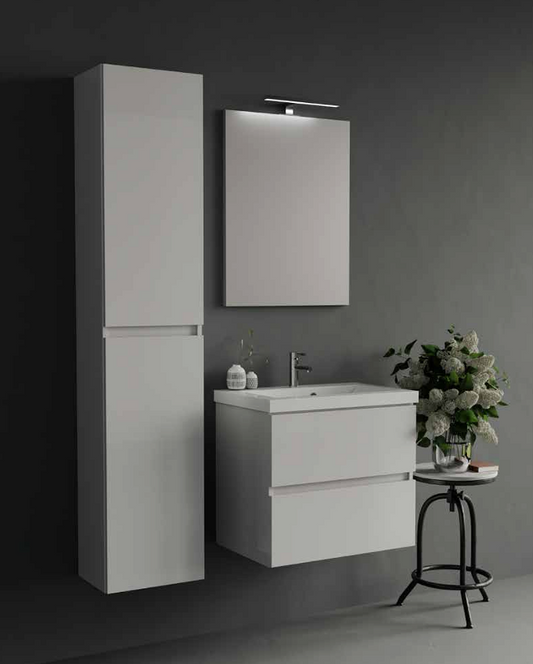 Composizione Mobile da Bagno IDEA STELLA TRENTANOVE 60.1 BIANCO LUCIDO