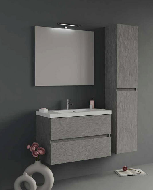 Composizione Mobile da Bagno IDEA STELLA TRENTANOVE 80.1 GRIGIO LARICE/MATRIX