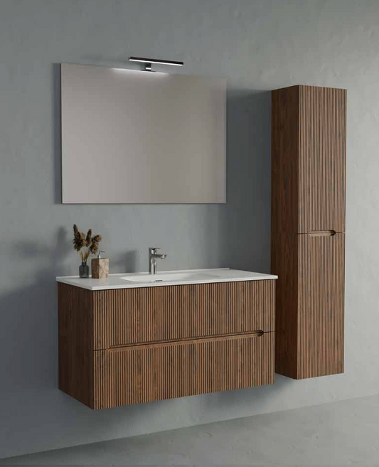 Composizione Mobile da Bagno IDEA STELLA ZEUS 100.1 BROWN
