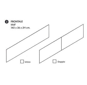 Frontale in MDF LACCATO NIC DESIGN BELT