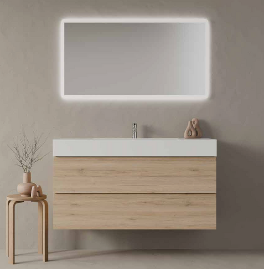 Composizione Mobile da Bagno IDEA STELLA OVER 120.02 CASTAGNO LAVABO SCATOLATO