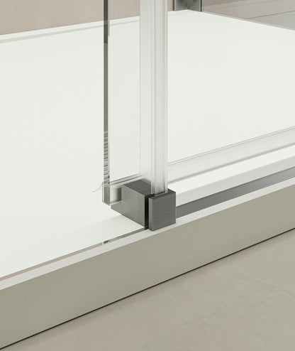 PARETE DOCCIA CON PORTA SCORREVOLE TDA INOX SCROLL IS-PSC