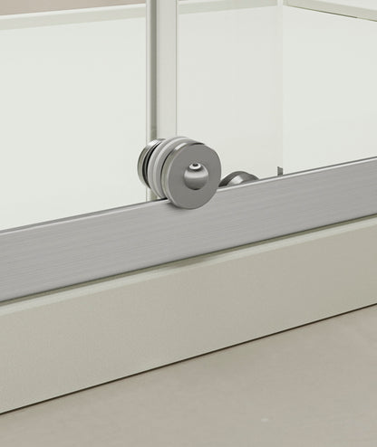 PARETE DOCCIA CON PORTA SCORREVOLE TDA INOX SCROLL IS-PSC