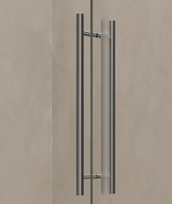 PARETE DOCCIA CON PORTA SCORREVOLE TDA INOX SCROLL IS-PSC