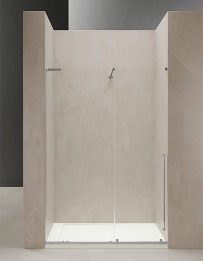 PARETE DOCCIA CON PORTA SCORREVOLE TDA INOX RAIL IR-PSC