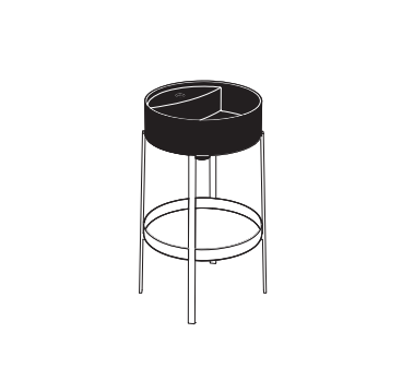 Lavabo da appoggio in ceramica NIC DESIGN CONSOLLE 45 - D. 45 x H. 14 Cm