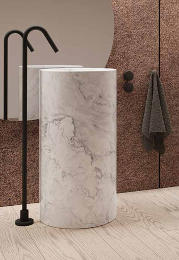Lavabo Freestanding in PIETRA NIC DESIGN OVVIO