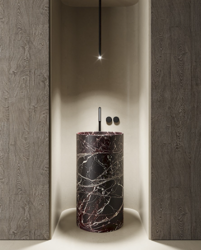 Lavabo Freestanding in PIETRA NIC DESIGN OVVIO