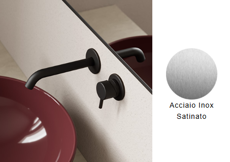MISCELATORE MONOCOMANDO LAVABO A PARETE NIC DESIGN MADE 25 cm