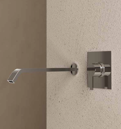 MISCELATORE A PARETE A COMANDO REMOTO LAVABO NIC DESIGN SOLO 10x10 cm