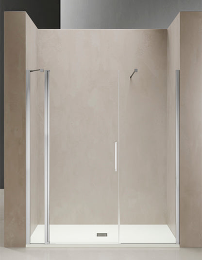 PARETE DOCCIA CON PORTA BATTENTE E FISSO IN LINEA TDA MORK MO-PFL