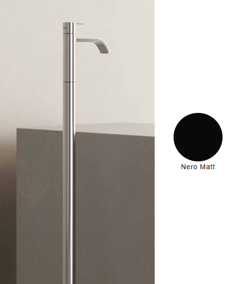 MISCELATORE MONOCOMANDO DA TERRA LAVABO FREESTANDING NIC DESIGN SOLO 13/18x102 cm