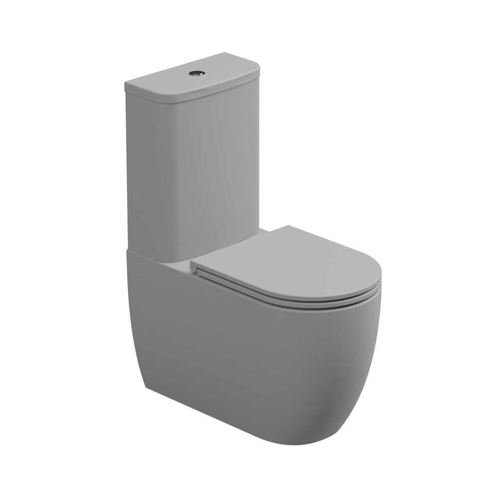 Vaso con cassetta Monoblocco WC a Terra in ceramica Rimless GSG LIKE