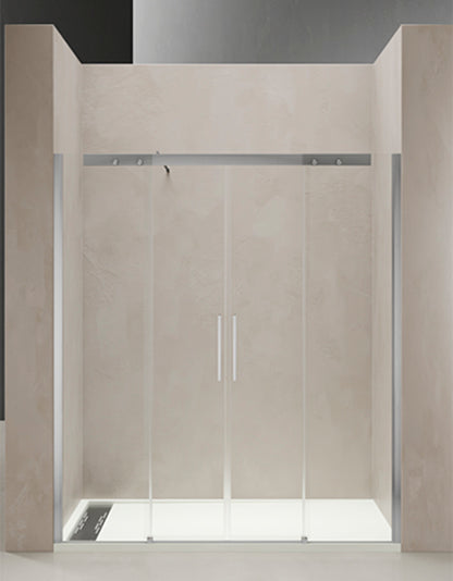 PARETE DOCCIA CON DOPPIA PORTA SCORREVOLE TDA PLUMA EVO PL-PSC2