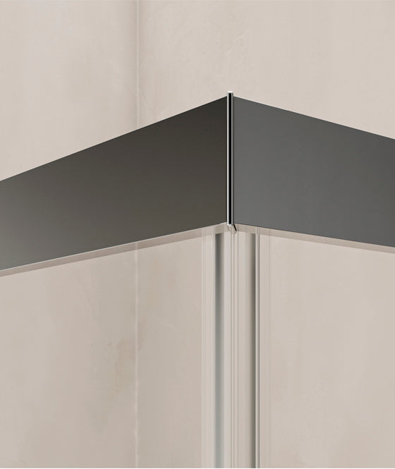 PARETE DOCCIA CON PORTA SCORREVOLE x ANGOLO TDA PLUMA EVO PL-ASC