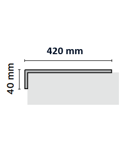 Profilo per scale coordinato SPC Woodco Flow effetto cemento