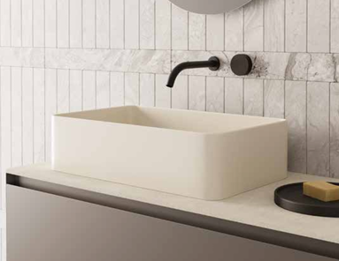 Lavabo da Appoggio in ceramica NIC DESIGN SEMPLICE RETTANGOLARE 60