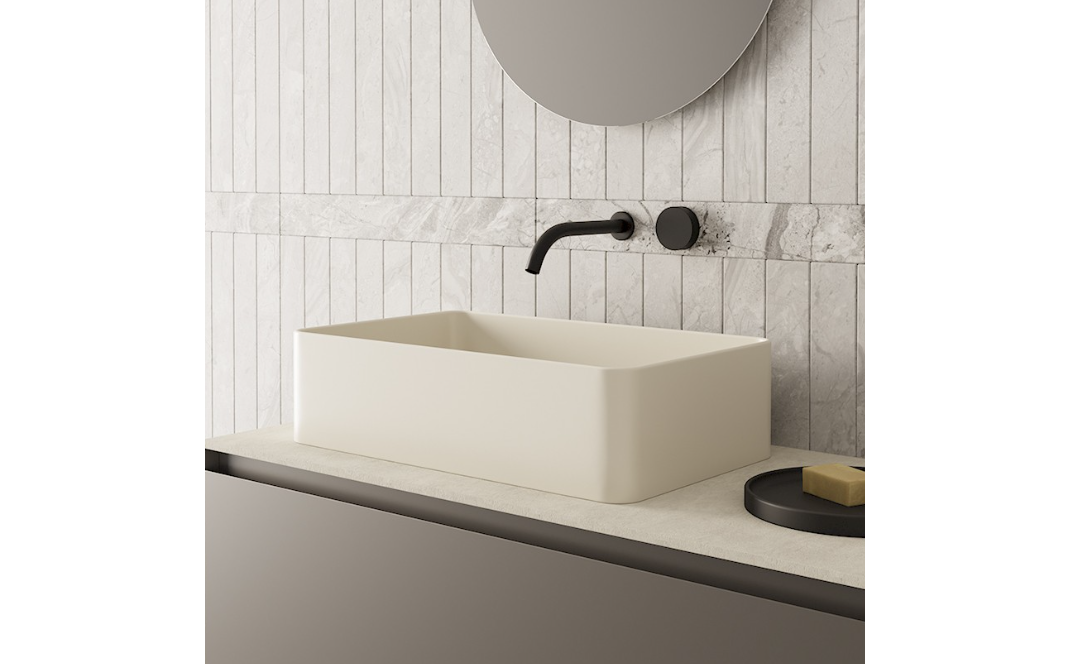 Lavabo da Appoggio in ceramica NIC DESIGN SEMPLICE RETTANGOLARE 55