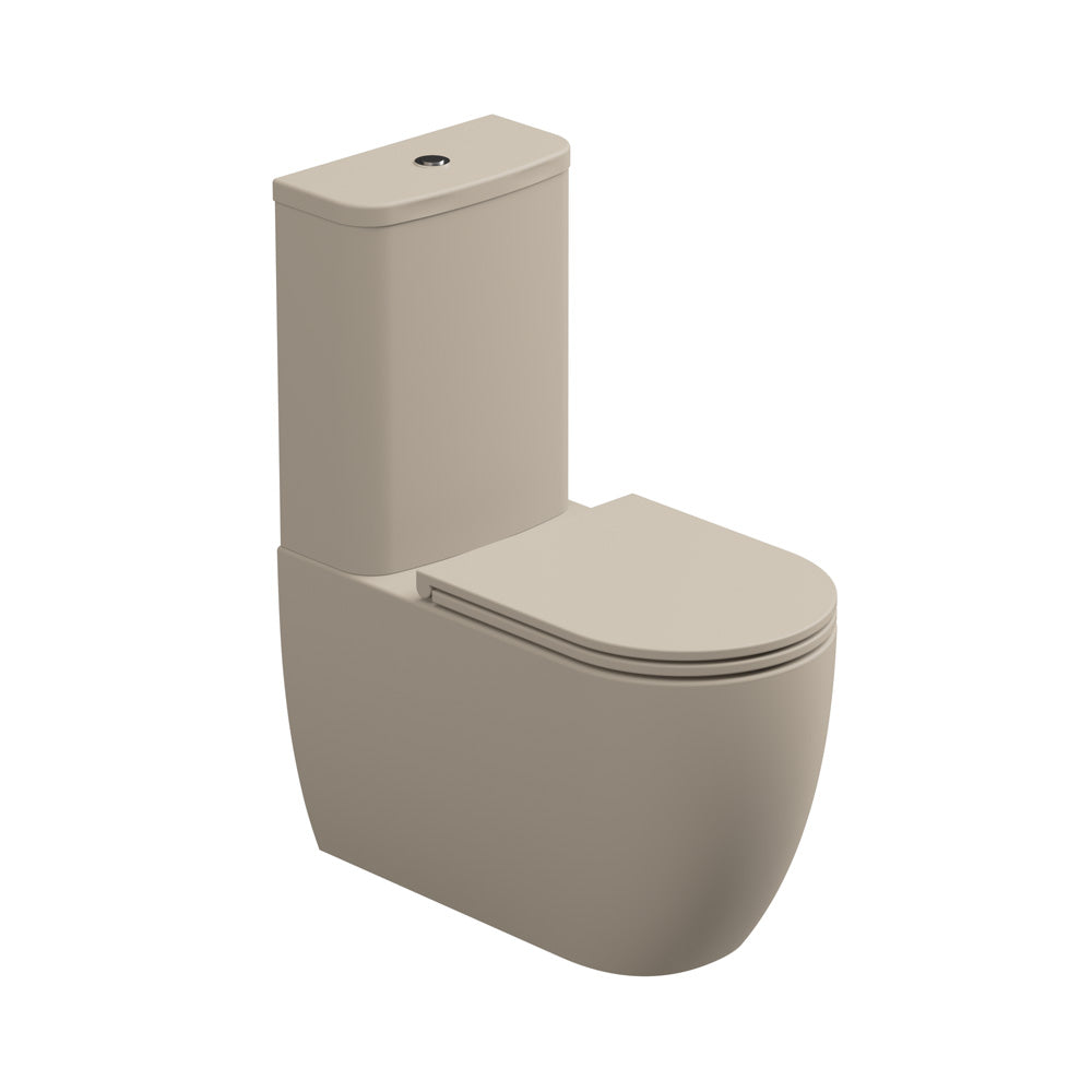 Vaso con cassetta Monoblocco WC a Terra in ceramica Rimless GSG LIKE