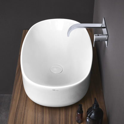 Lavabo da Appoggio in ceramica NIC DESIGN SEMPLICE 60 - 60x40 cm