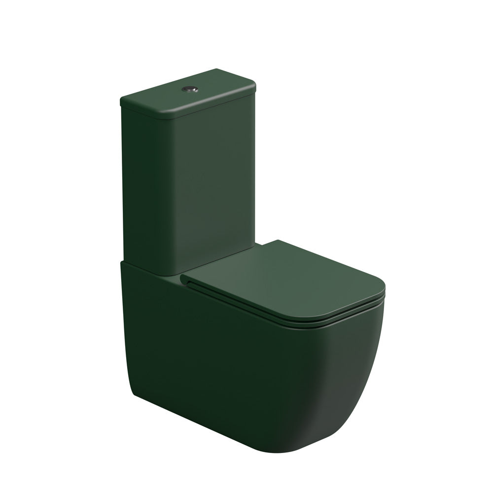 Vaso con cassetta Monoblocco WC a Terra in ceramica Rimless GSG BRIO