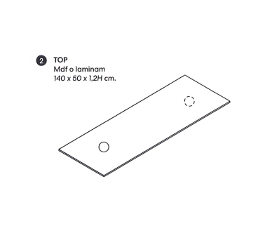 TOP in MDF o in Laminam LACCATO NIC DESIGN BELT