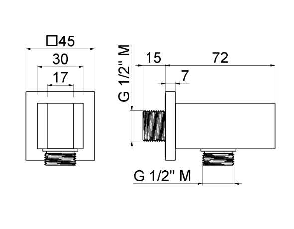 PRESA ACQUA CON SUPPORTO DOCCETTA VEMA OTTONE V25174