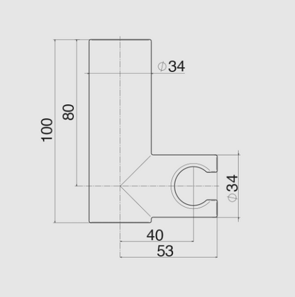 SUPPORTO ORIENTABILE DOCCETTA A PARETE VEMA OTTONE V03172