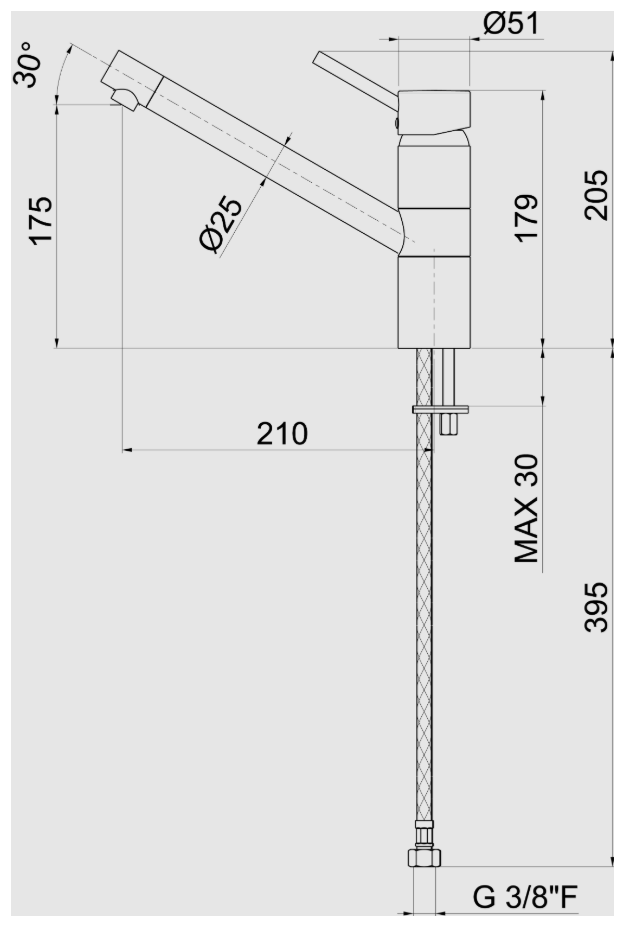MISCELATORE MONOCOMANDO LAVELLO CANNA GIREVOLE VEMA MURRAY OTTONE V04510