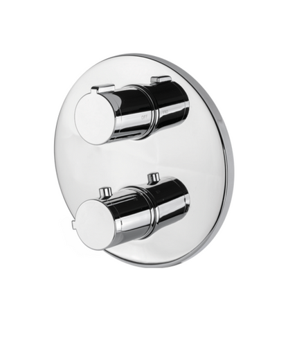 MISCELATORE TERMOSTATICO TONDO DOCCIA VEMA WELLNESS BRASS OTTONE V08110