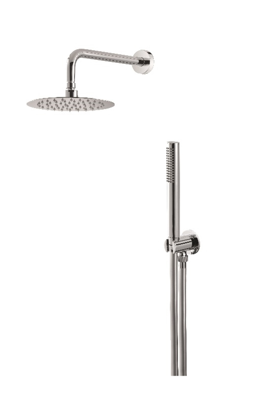 KIT DOCCIA TONDO CON SOFFIONE 200 mm VEMA WELLNESS BRASS OTTONE V08134