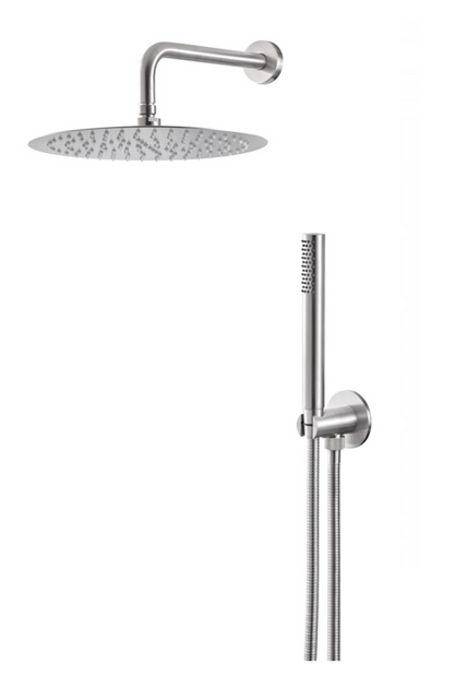 KIT DOCCIA TONDO CON SOFFIONE 300 mm VEMA WELLNESS STEEL ACCIAIO V08136