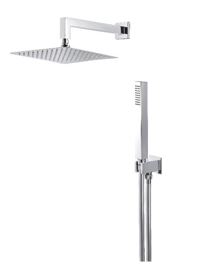 KIT DOCCIA QUADRO CON SOFFIONE 250x250 mm VEMA WELLNESS BRASS OTTONE V08138