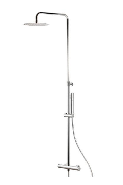 COLONNA DOCCIA DA PARETE CON MISCELATORE TERMOSTATICO VEMA WELLNESS BRASS OTTONE V08230