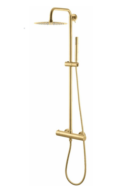 COLONNA DOCCIA DA PARETE TERMOSTATICO VEMA WELLNESS STEEL ACCIAIO V08233