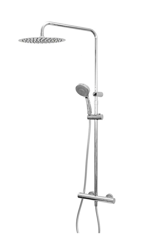 COLONNA DOCCIA DA PARETE CON MISCELATORE TERMOSTATICO VEMA WELLNESS BRASS OTTONE V08235