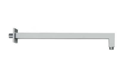 BRACCIO SOFFIONE A PARETE QUADRO L. 400 mm VEMA WELLNESS STEEL ACCIAIO V08255