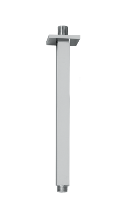 BRACCIO SOFFIONE A SOFFITTO QUADRO L. 350 mm VEMA WELLNESS STEEL OTTONE V08257