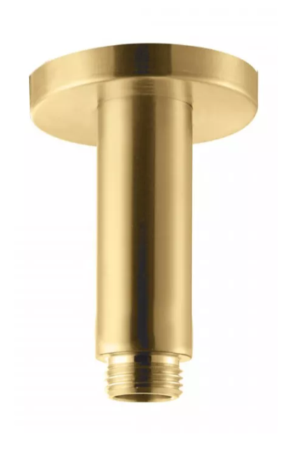 BRACCIO SOFFIONE A SOFFITTO L. 100 mm VEMA WELLNESS STEEL ACCIAIO V08264