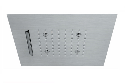 SOFFIONE ULTRASLIM QUADRO AD INCASSO 300x300 mm VEMA WELLNESS STEEL ACCIAIO V08275