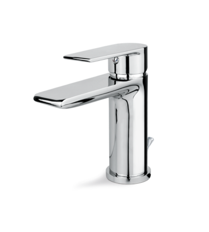 MISCELATORE MONOCOMANDO LAVABO VEMA TIMEA OTTONE V16010 CON SCARICO