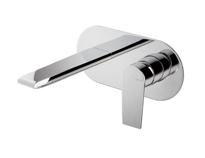 GRUPPO MISCELATORE MONOCOMANDO LAVABO A PARETE L. 180 mm VEMA TIMEA OTTONE V16050