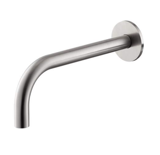 BOCCA DI EROGAZIONE A PARETE LAVABO VEMA TIBER STEEL ACCIAIO V17055