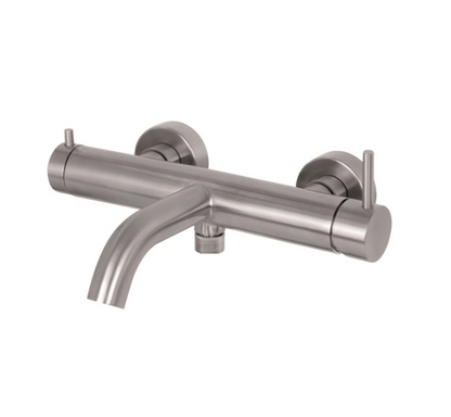 MISCELATORE MONOCOMANDO VASCA ESTERNO CON DEVIATORE VASCA/DOCCIA VEMA OTAGO ACCIAIO V17085