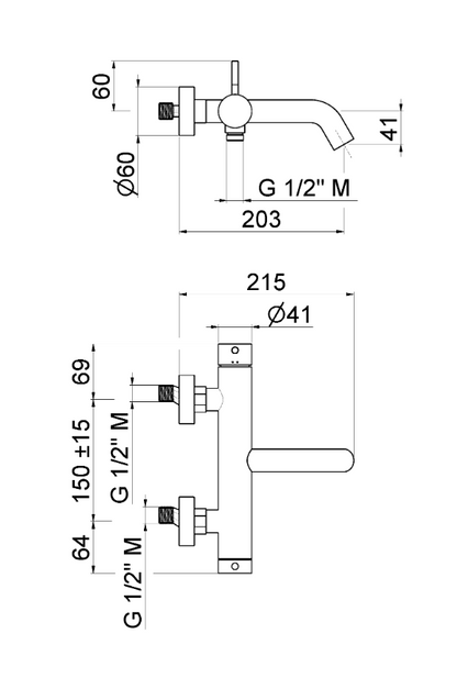 MISCELATORE MONOCOMANDO VASCA ESTERNO CON DEVIATORE VASCA/DOCCIA VEMA OTAGO ACCIAIO V17085