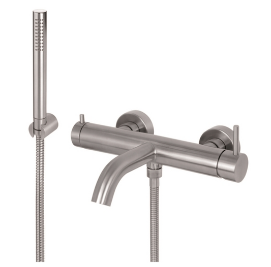 GRUPPO VASCA ESTERNO VEMA VENY STEEL ACCIAIO V17086