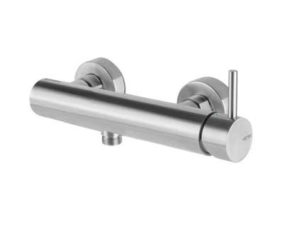 MISCELATORE MONOCOMANDO ESTERNO DOCCIA VEMA TIBER STEEL ACCIAIO V17090